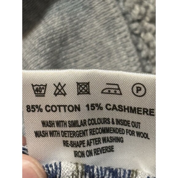 Barbour Beacon Brand Nordic Style Men's Cashmere Blend Sweater Size M - Picture 6 of 7